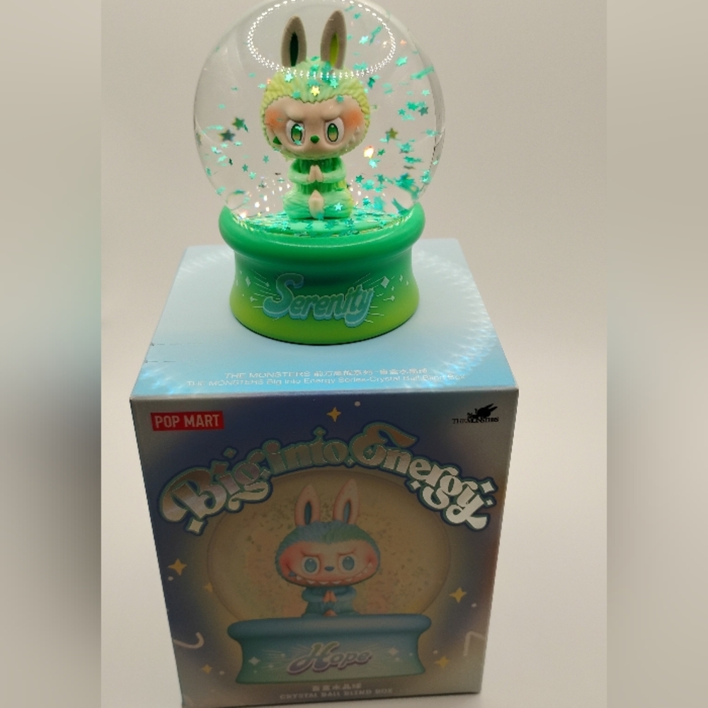 Pop Mart Labubu Serenity Light Up Snow Globe BNIB - Picture 1 of 2